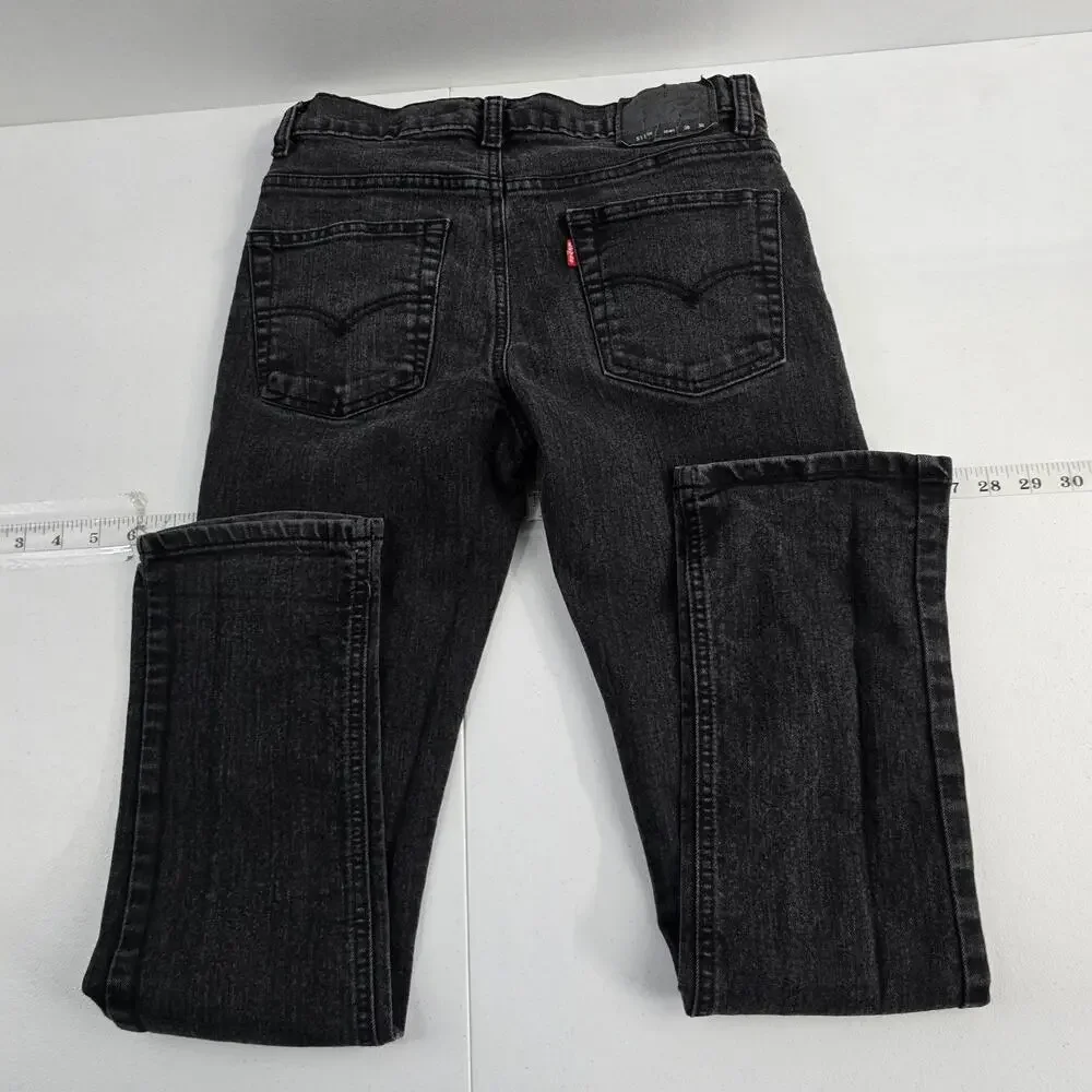Levis 511 slim fit jeans size‎ 16 reg black 28x30 boys 6910